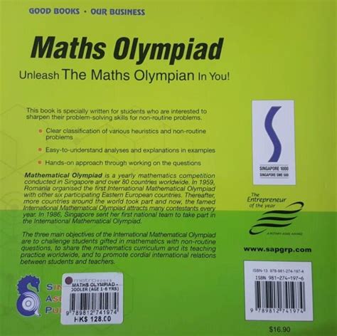 Maths Olympiad Junior 1 Terry Chew Singapore Asian Publication New