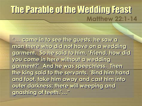 Ppt The Parable Of The Wedding Feast Powerpoint Presentation Free