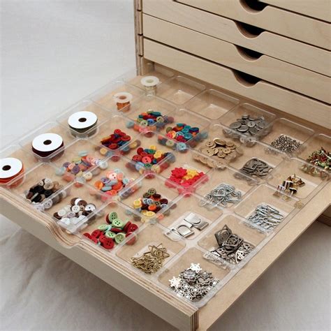 Drawer Cabinet Accessory Tray Stamp N Storage Sewing Room Storage