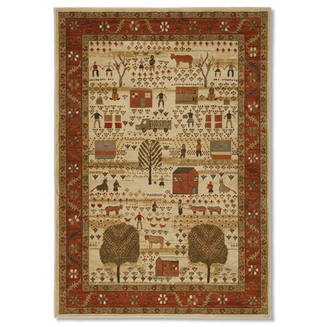 Buttermilk Folk Art Family Rug | Braided area rugs, Rugs, Folk art