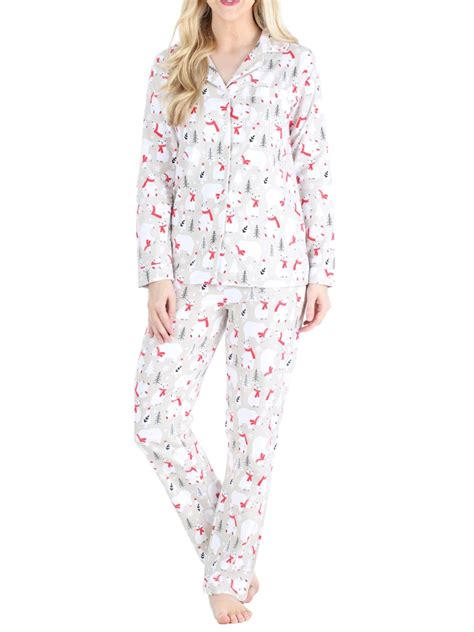 Pajamamania Women And Women S Plus Long Sleeve Pajama Piece Female