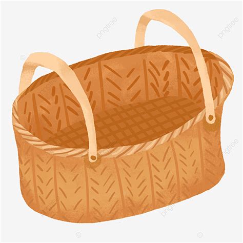 Brown Basket Clipart Transparent Png Hd Portable Yellow Brown Basket