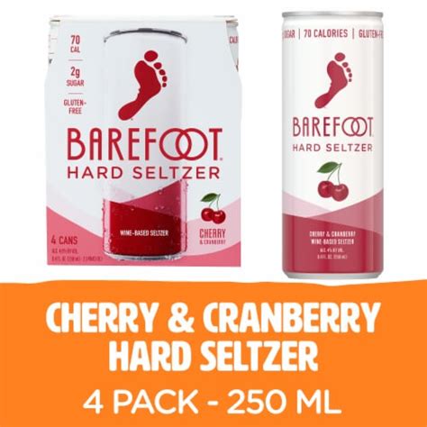 Barefoot Low Calorie Wine Hard Seltzer Cherry Cranberry Cans