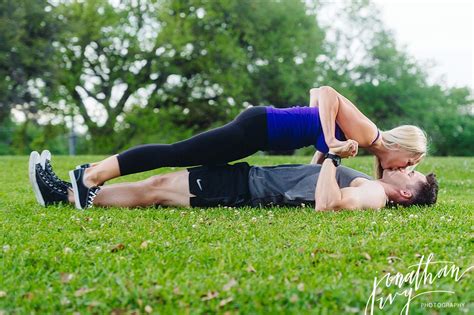 Fitness Engagement Photos In Houston John And Carrie