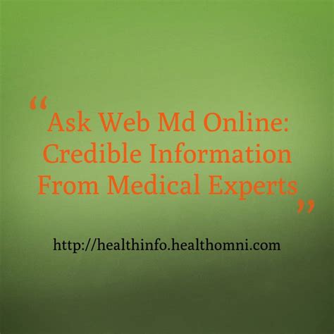 Ask Web Md Online Credible Information From Medical Experts On Vimeo