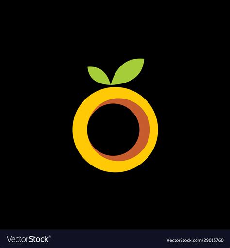 Orange Fruit Logo Template Royalty Free Vector Image