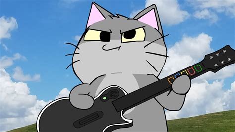Stupid Cats Have A Guitar Hero Battle Am64 Youtube