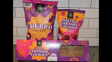 member s mark sam s club churro twists salted caramel churro almonds churro colossal cookies
