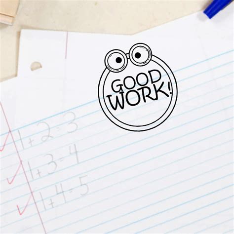 Good Work Frog Teacher Feedback Stamp Simply Stamps