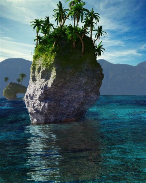 Tropical Island scene | CGTrader