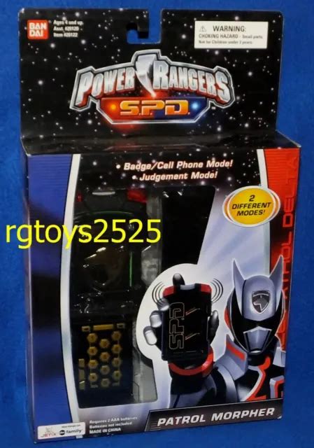 POWER RANGERS SPD Patrol Morpher Badge Cell Phone Judgement Mode