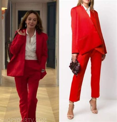 Emily In Paris Season Episode Sylvie S Red Blazer Pants Paris Outfits Emily In Paris