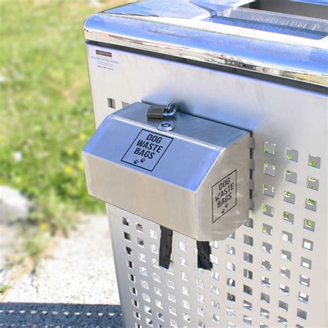 Draffins Stainless Steel Dog Waste Plastic Bag Dispenser Unit