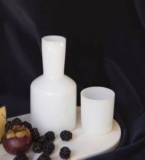 This White Glass Carafe Set Is Perfect To Wake Upcoming Soon