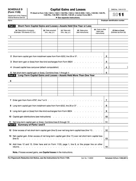 Schedule D Form Fill Out And Sign Printable Pdf Template Airslate