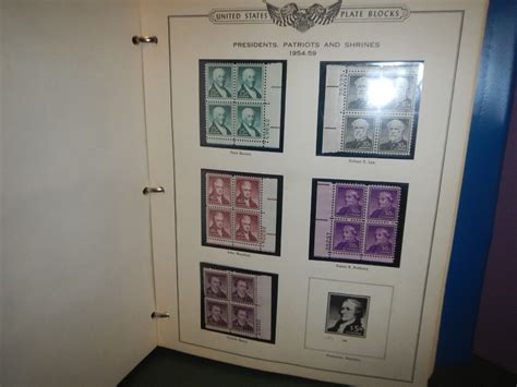 United States Of America Plate Block Stamp Album Vol3 1951 1960 183