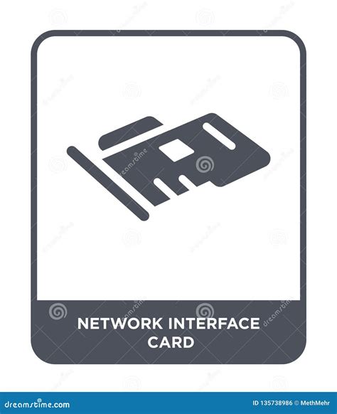 Network Interface Card Icon In Trendy Design Style Network Interface