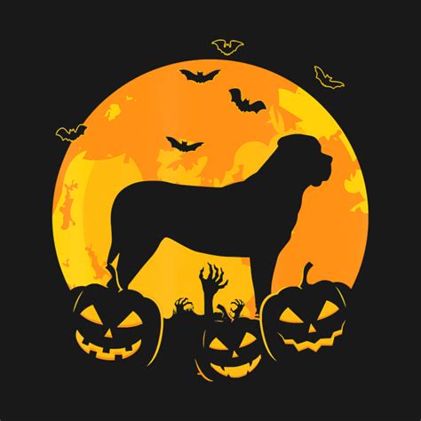 Halloween English Mastiff Jack O Lantern Dog Puppy Pumpkin English