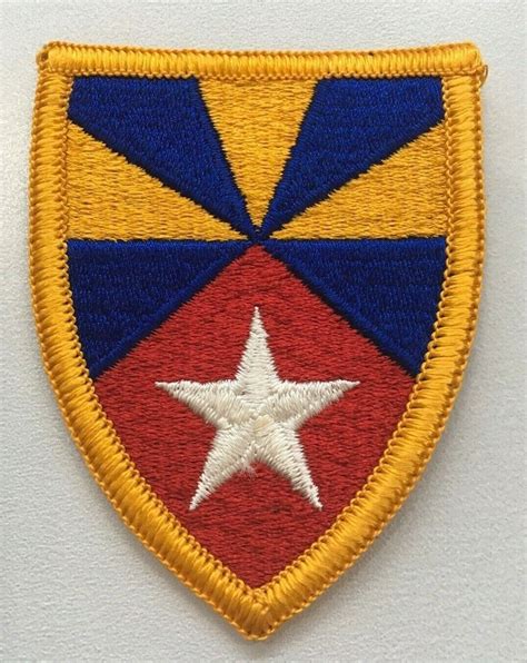 Vietnam Era Us 7th Army Field Support Command Full Color Merrowed