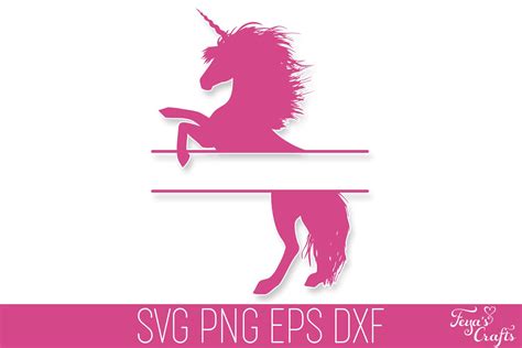 Unicorn Split Svg Cut File 859865 Cut Files Design Bundles