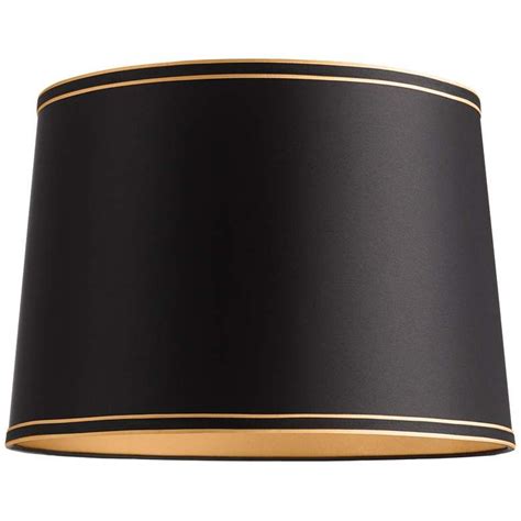 Black Shade With Black And Gold Trim 14x16x11 Spider 36x50 Lamps