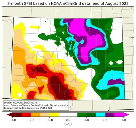 Colorado Climate Center Spi Spei Maps