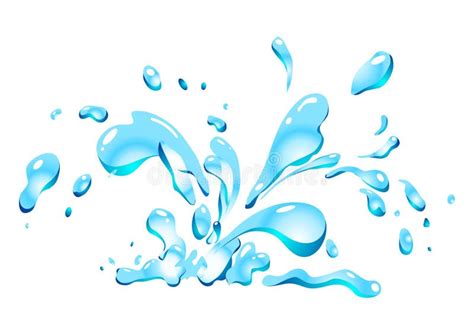 Splash Water Stock Vector Illustration Of Fountain Background 9934459