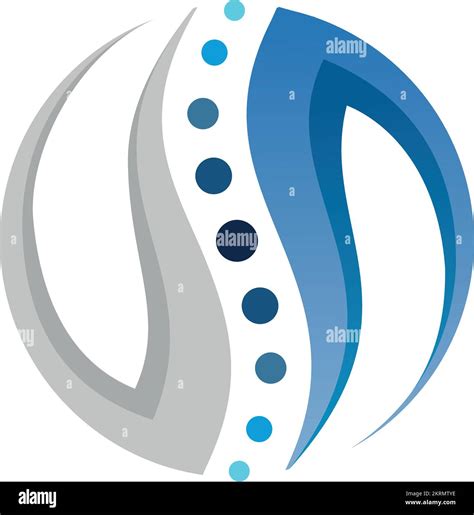 Spine Logo Designchiropractic Ortopedic Loggotype Medical Icon Stock