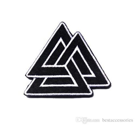Vp 139 Valknut Symbol Viking Norse Rune Morale Patches 3d Embroidered