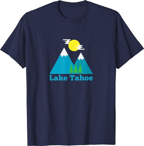 Amazon.com: Vintage Style Mountain/Trees - Lake Tahoe California T ...