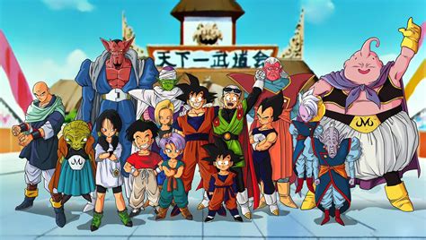 The worlds will collide in the game while the manga characters are looking for the powerful team members to help them stop the villains that disturb the peace on the earth. Dragonball Z characters poster HD wallpaper | Wallpaper Flare