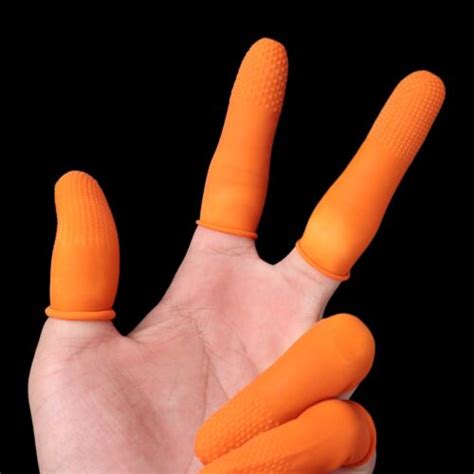Disposable Latex Finger Cots 5 Pcs Anti Static Rubber Fingertips Protective Usa Ebay