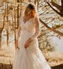 DiscountPlus Size Lace Country Wedding Dresses 2021 New Court Train