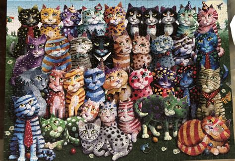 Funny Cats 1000 Pieces Jigsawpuzzles Funny Cats Cats Funny