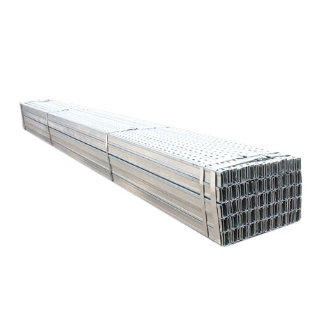 China 41×21 Steel Strut Channel Hot Dip Galvanized Steel Slotted C