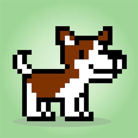 Premium Vector 8 Bit Pixel Dog Jack Russell Animal Head For Asset