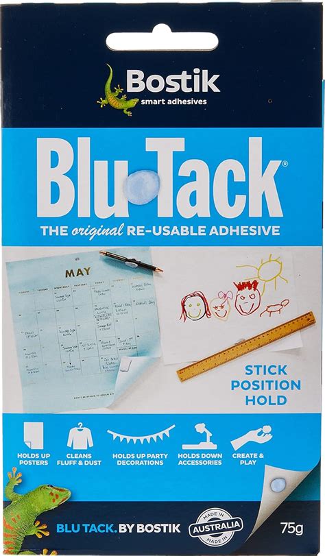 Blu Tack Reusable Adhesive 75g Adhesive Putty Office