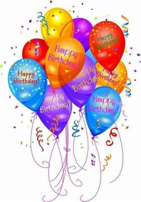 Happy Birthday Wishes Balloons Clip Art