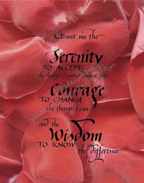 Serenity Prayer ~ Beautiful Calligraphy