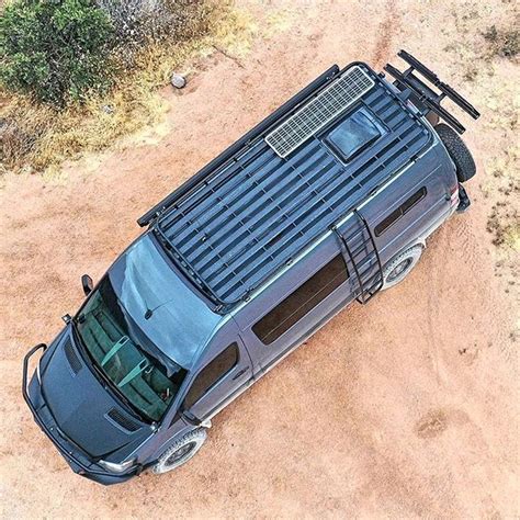 Aluminess Roof Rack Seen From Above On This Sprinter Van In 2020