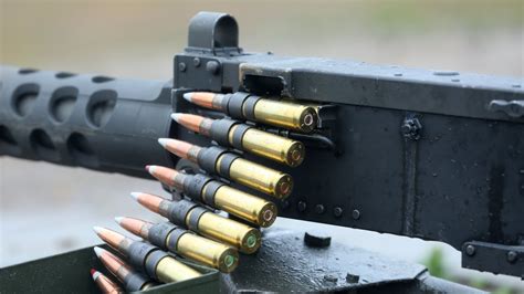 Military Training Shooting With Great M2 50 Cal Machine Gun Youtube
