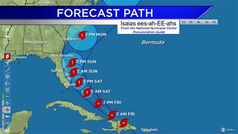 Tropical Storm Heading Toward Florida Locally Quiet Weather Through