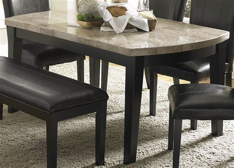 Cristo Marble Top Dining Table From Homelegance 5070 64 Coleman