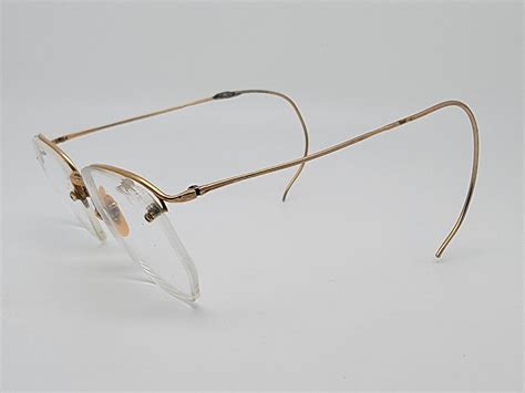 american optical ao rimway ful vue 1 10 12k gold fill semi rimless eyeglasses ebay