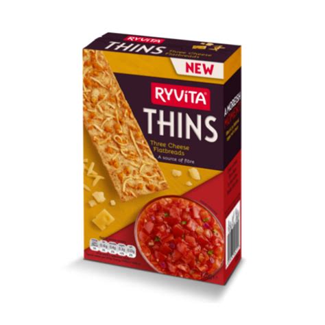 Ryvita Thins Three Cheese Flatbreads 125g Black Box Product Reviews