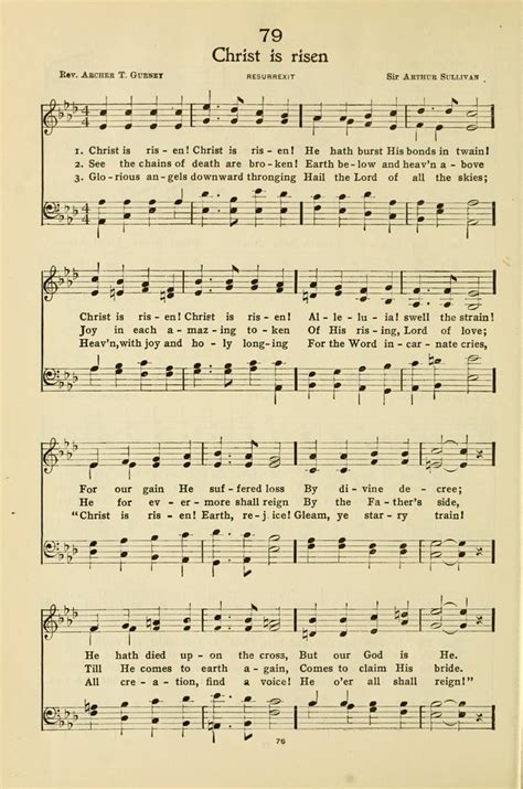 Gloria A Hymnal For Use In Sunday Schools Young Peoples Societies