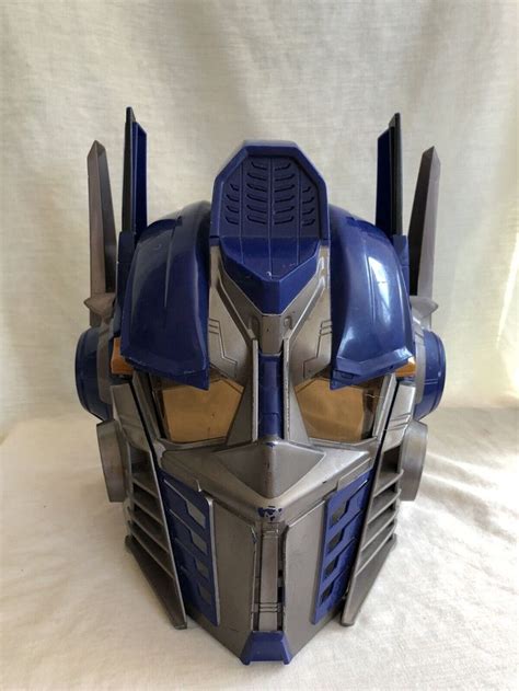2008 Hasbro Transformer Optimus Prime Voice Changer Works Helmet Mask