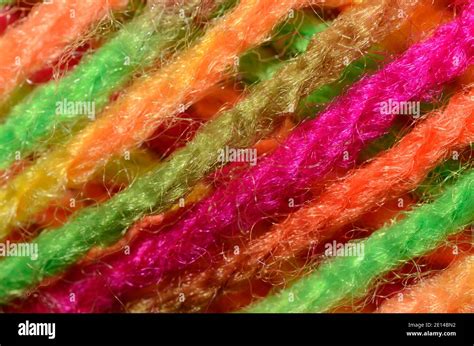 Different Colored Colorful Wool Macro View Stock Photo Alamy
