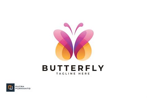 22 Beautiful Butterfly Logo Designs And Ideas Graphic Cloud