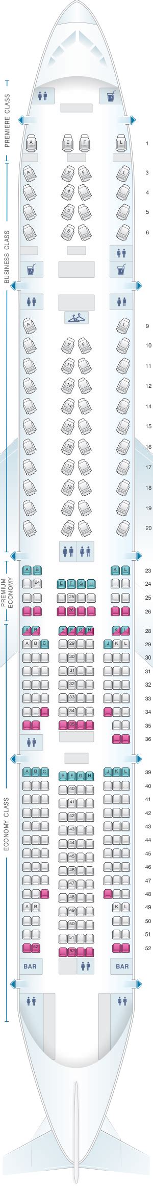 Air France Boeing 787 Seat Map